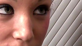 Tattooed redhead chick gets fucked hard in secretary room