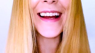 Blonde emo amateur solo masturbation