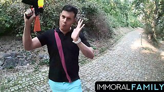 Immoral Family featuring Johnny Nitro and Porno Dan's threesome dirt