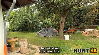 Hunt4k. hunter enjoyed the outdoor xxx with a hot brunette lady