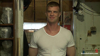 Nordic Hunk Humiliated and Bukkake in a Flower Shop.