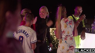 Dark-haired stan seduces her most beloved celeb crush and gets BLACKED