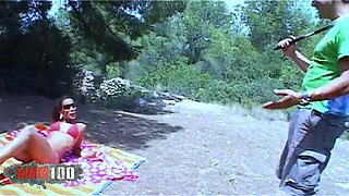 Hot Ebony Karla Sanchez With Perfect Body Gets Fucked In The Woods