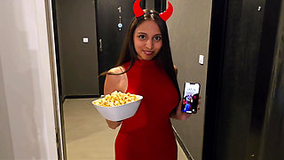 "Sweet or Dick" We got together to watch movies and I ended up with milk inside..