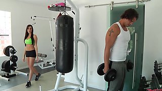 Stunning Kortney Kane moans during rough sex in the gym - HD