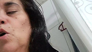 Mom Taking a Bath to Cool Down Her Hot Pussy