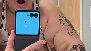 Saggy Soapy Tits Rubbing Her Clit Thumping