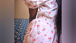 Kerala mallu hot wife Izha malayalam dirty talk boobs pussy show with sexy strip and show