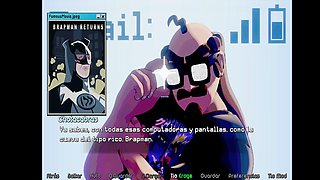 Eye contact in steamy anime hentai scene by Oficina Del Prince Of Porn