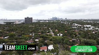 Cute teen nannies get jizz on face - stickiest facial yet! - total vid free-for-all