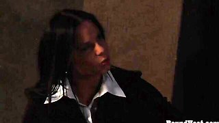 Desirable cutie at lesbian mistress sex