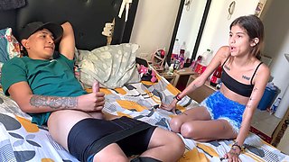 Sins and her brother engage in intense step-sibling fun