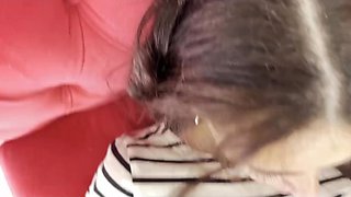 Married babe role plays sex doll for pervy neighbor