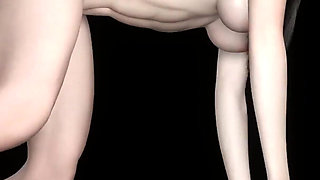 3D Big Boobs Mature MILF Have Her First Time Threesome Sex with BBC