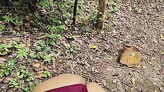Outdoor Creampie for Horny Filipina (we Almost Got Caught)