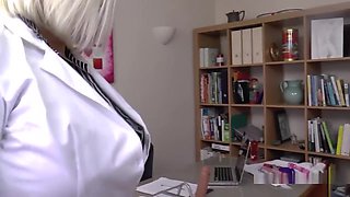 Mature Female Doctor Helps Younger Female