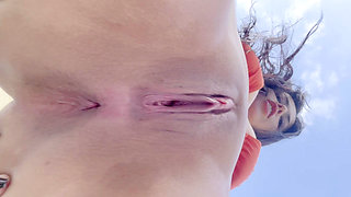 She Was Walking Alone in the Pool