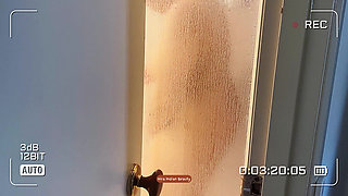 I caught my step-son peeping on me showering nude, so I turned it into a naughty hot show