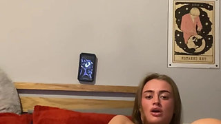 Tattooed Scottish goth fingers in her tight pussy watch her lose it on cam