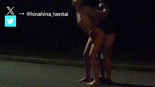 [Outdoor exposure] It was not 💦 good because it was outside at night Japan/Japanese/outdoor/hentai