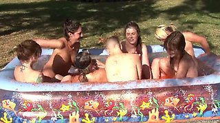 Outdoor Jelly Wrestling - Remastered: Pepper, Cheryl, & Leonie with Small Tits