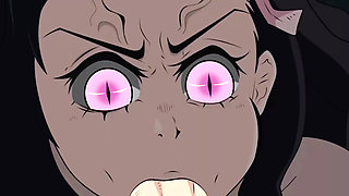 DEMON SLAYER NEZUKO CUM IN MOUTH AND CREAMPIE HENTAI
