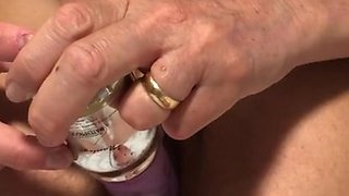 60 Year old Granny mature Matur Ass Sex Dildo Play Tied up getting Ready to Hump