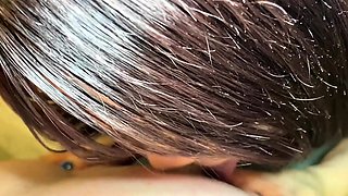 Amateur Asian College Teen Gives Blowjob