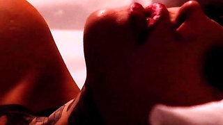 Solo Sucking with See-through Lingerie