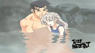Fantastic grey haired hentai babe is so into sucking delicious lollicock