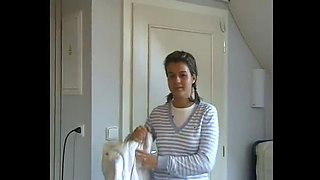 Amateur Teen Lenka First Time Porn Casting - 18 Year Old Brunette College Babe Strips Naked