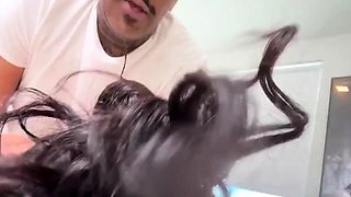 Sexy Slut Gives A Big Cock A Blowjob In The Car