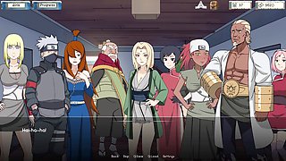 Naruto trainer visual novel with two sexy babes