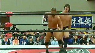 Classic hard japan wrestling