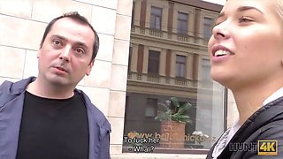 Hunt4k. female accepts currency and lets guy fuck her twat next to boyfriend