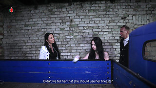 A Maids Ordeal - Judiths Body Used as a Cleaning Rag for Humiliating Car Wash