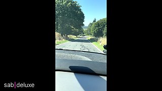 68.driving Footjob
