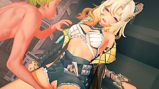 【Genshin Impact Character Xilonen】3D animated hentai with fingering, handjob, blowjob, and sex scenes