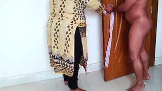 A Saudi Muslim Maid Is Handcuffed to the Door and Fucked by the Owner's Son Every Morning While She Cleans the House