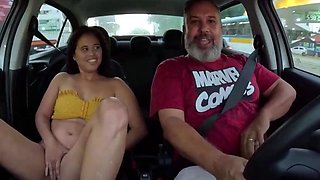 Brazilian Bia Andrade Goes For A Car Ride