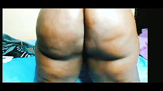 Big Black Ass SSBBW Anal Dildo Farts