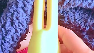 Tiny Latina College Girl's First Vibrator Experience