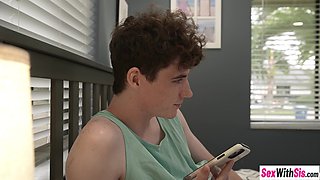 Petite big breast stepsis fucks stepbro