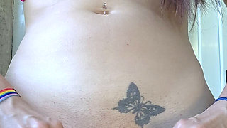 Kinky Bikini Girl Tweezers Fetish with Hairbrush Insertion