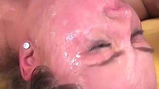 Lea is a teen cutie with a very wide mouth! Deepthroat action