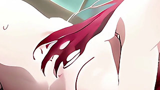 Fairy Tail Erza Takes Care of Your Cock with Her Wet Pussy and Mouth Thirsty for Hard Sex