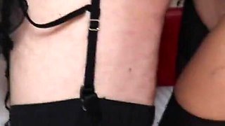 The Italian mistress fucks the slave and pisses in his mouth