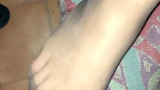 I Jerks off My Master with My Submissive Feet