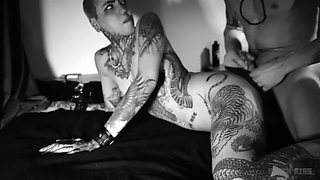 I Cum On Beka While Ed Fucks Her Ass - French Passionate Threesome