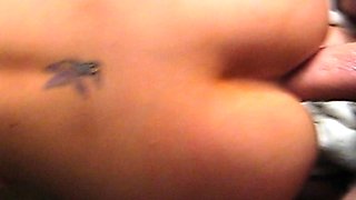 Hot blonde ass getting doggystyle in toilet